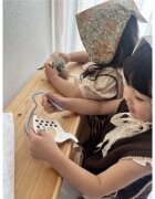 Milin Small Wooden Lacing Toy Elephant jucărie cu activități 85 cm x 125 cm x 07 cm 1 buc