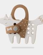 Milin Small Wooden Lacing Toy Fox jucărie cu activități 15 cm x 85 cm x 07 cm 1 buc