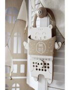 Milin Wooden Lacing Toy Mr. Teddy jucărie cu activități 22 cm x 17 cm x 07 cm 1 buc