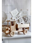 Milin Wooden Lacing Toy Mrs. Teddy jucărie cu activități 22 cm x 16 cm x 07 cm 1 buc