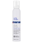 milk_shake® Silver Shine spumă cremoasă pentru păr blond neutralizeaza tonurile de galben 200 ml