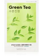 Missha Airy Fit Green Tea mască textilă calmantă cu ceai verde 19 g