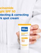MIXA Niacinamide Bright crema corectoare impotriva petelor intunecate SPF 50 50 ml