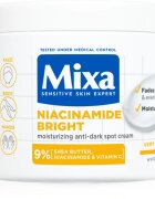 MIXA Niacinamide Bright cremă intens hidratantă impotriva petelor intunecate 400 ml