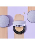 Mizon Vegan Collagen Cushion SPF38 PA++ burete cu machiaj de lungă durată cu o protectie UV ridicata culoare #21 Light Beige 2x15 g
