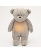 Moonie Bear 2.0 Organic Grey jucărie de adormit cu melodie 1 buc