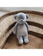 Moonie Bear 2.0 Organic Grey jucărie de adormit cu melodie 1 buc