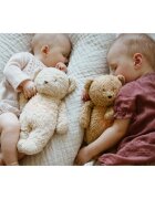 Moonie Bear 2.0 Organic Grey jucărie de adormit cu melodie 1 buc