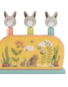 MOULIN ROTY Wooden Pop Up Toy Trois Petits Lapins jucărie care sare 12m+ 1 buc