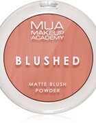 MUA Makeup Academy Blushed Powder Blusher fard de obraz sub forma de pudra culoare Rose Tea 5 g