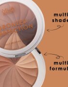 MUA Makeup Academy Bronzed Perfection pudra compacta pentru bronzat Golden Dunes 15 g