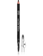 MUA Makeup Academy Brow Define creion de sprancene de lunga durata cu pensula culoare Black 12 g