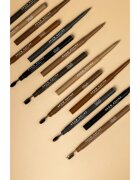 MUA Makeup Academy Brow Define creion pentru sprancene cu pensula culoare Black 0.25 g