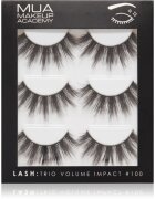MUA Makeup Academy Lashes Volume Impact gene false tip Volume #100 3x2 buc