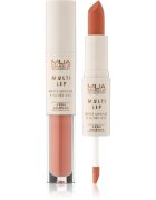 MUA Makeup Academy Multi Lip Nude Edition ruj rezistent si luciu de buze. duo culoare Caramel 3.2 g