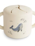 Mushie Baby Snack Cup ceasca pentru gustare Whales 1 buc