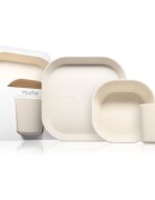 Mushie Dinnerware Set serviciu de masă pentru copii pentru copii 6m+ Ivory 3 buc