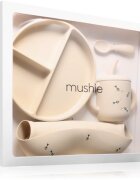 Mushie Feeding Toddler Set serviciu de masă pentru copii pentru copii mici 6m+ Bees