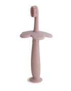 Mushie Learning Toothbrush perie de dinti Flower Blush 1 buc