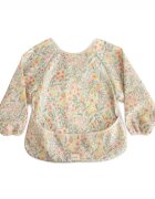 Mushie Long Sleeve Bib bavețică Pastel Blooms 6-24m 1 buc