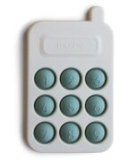 Mushie Pop-It Phone jucărie cu activități pentru copii Cambridge Blue 10m+ 1 buc