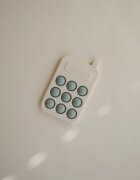 Mushie Pop-It Phone jucărie cu activități pentru copii Cambridge Blue 10m+ 1 buc