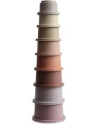 Mushie Stacking Cups Toy jucarie 3 in 1 Petal 8 buc