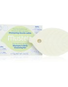 Mustela Family șampon uscat și gel de duș 2în1 75 g