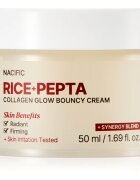 Nacific Rice + Pepta Collagen Glow Bouncy Cream cremă de față iluminatoare cu efect de hidratare 50 ml