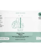Naif Baby & Kids Plastic Free Wipes Șervețele umede pentru nou-nascuti si copii 54 buc
