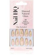 Nail HQ Almond unghii artificiale Natural Glaze 24 buc