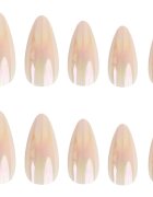 Nail HQ Almond unghii artificiale Natural Glaze 24 buc