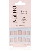 Nail HQ Square French unghii artificiale 24 buc