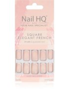 Nail HQ Square unghii artificiale Elegant French 24 buc
