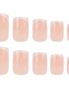 Nail HQ Square unghii artificiale Elegant French 24 buc