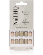 Nail HQ Square unghii artificiale Utterly Olive 24 buc