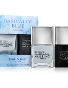 Nails Inc. Basically Blue set de lacuri de unghii