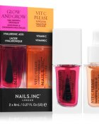 Nails Inc. Glow and Grow & Vit C Please set de lacuri de unghii cu efect de nutritiv