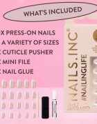Nails Inc. #NailingLife Press-On Nails unghii artificiale culoare All Out Olivia Glaze 33 buc