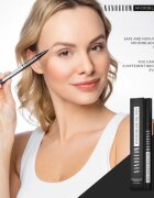 Nanobrow Microblading Pen contur de precizie rezistent la apă pentru sprâncene culoare Dark Brown 1 ml