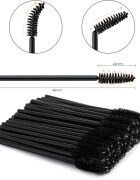 Nanolash Disposable Mascara Wands perie pentru gene si sprancene 50 buc
