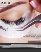 Nanolash Eyelash Tweezers L Shape instrument pentru aplicarea genelor false 1 buc