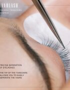 Nanolash Eyelash Tweezers Pointed penseta pentru gene 1 buc