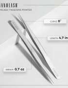 Nanolash Eyelash Tweezers Pointed penseta pentru gene 1 buc