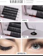 Nanolash Volume Lashes gene false 0.05 D 6-13mm 1 buc