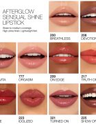 Nars Afterglow Sensual Shine Lipstick ruj lucios hidratant culoare DEVOTION 1.5 g