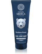 Natura Siberica Arctic Wild Northern Power gel de curățare pentru păr barbă și corp pentru bărbați 200 ml
