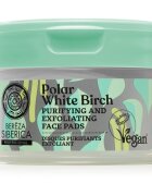Natura Siberica Polar White Birch discuri pentru indepartarea impuritatilor pentru ten gras si problematic 20 buc