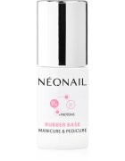 NeoNail Manicure & Pedicure Rubber Base baza gel pentru unghii cu proteine 72 ml