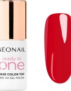 NeoNail Ready In One 3in1 UV Gel Polish lac de unghii sub forma de gel cu pulbere de diamante culoare 11 One Classic Red 7.2 ml